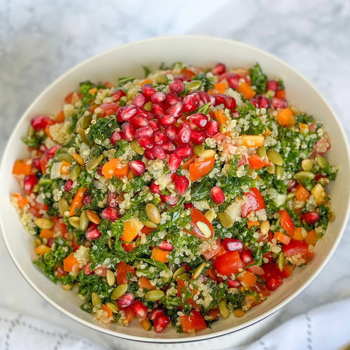 Kale and quinoa salad