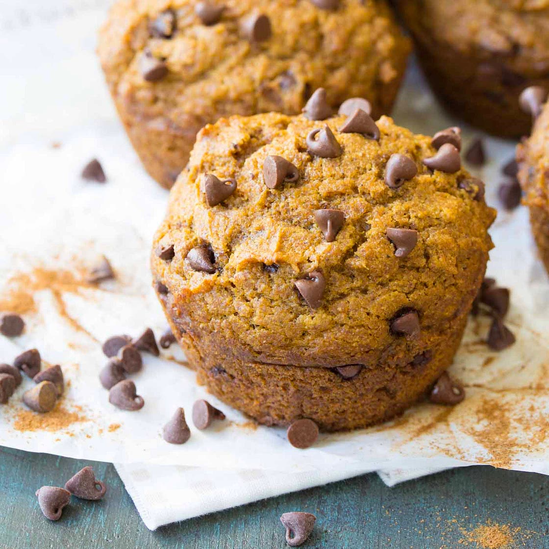 Pumpkin Chocolate Chip Muffins
