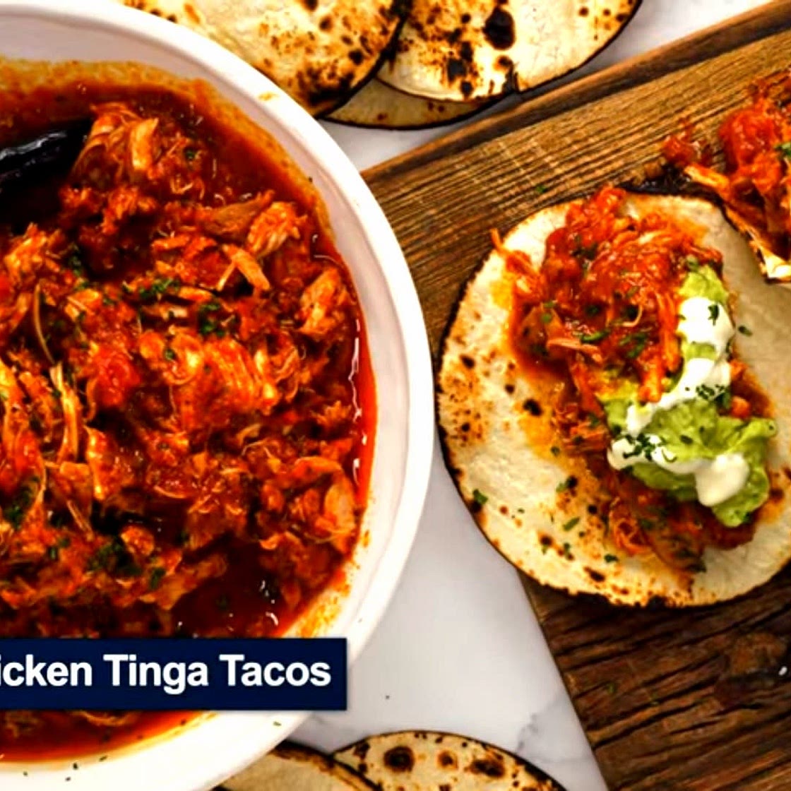 Chicken Tinga Tacos [shortcut]