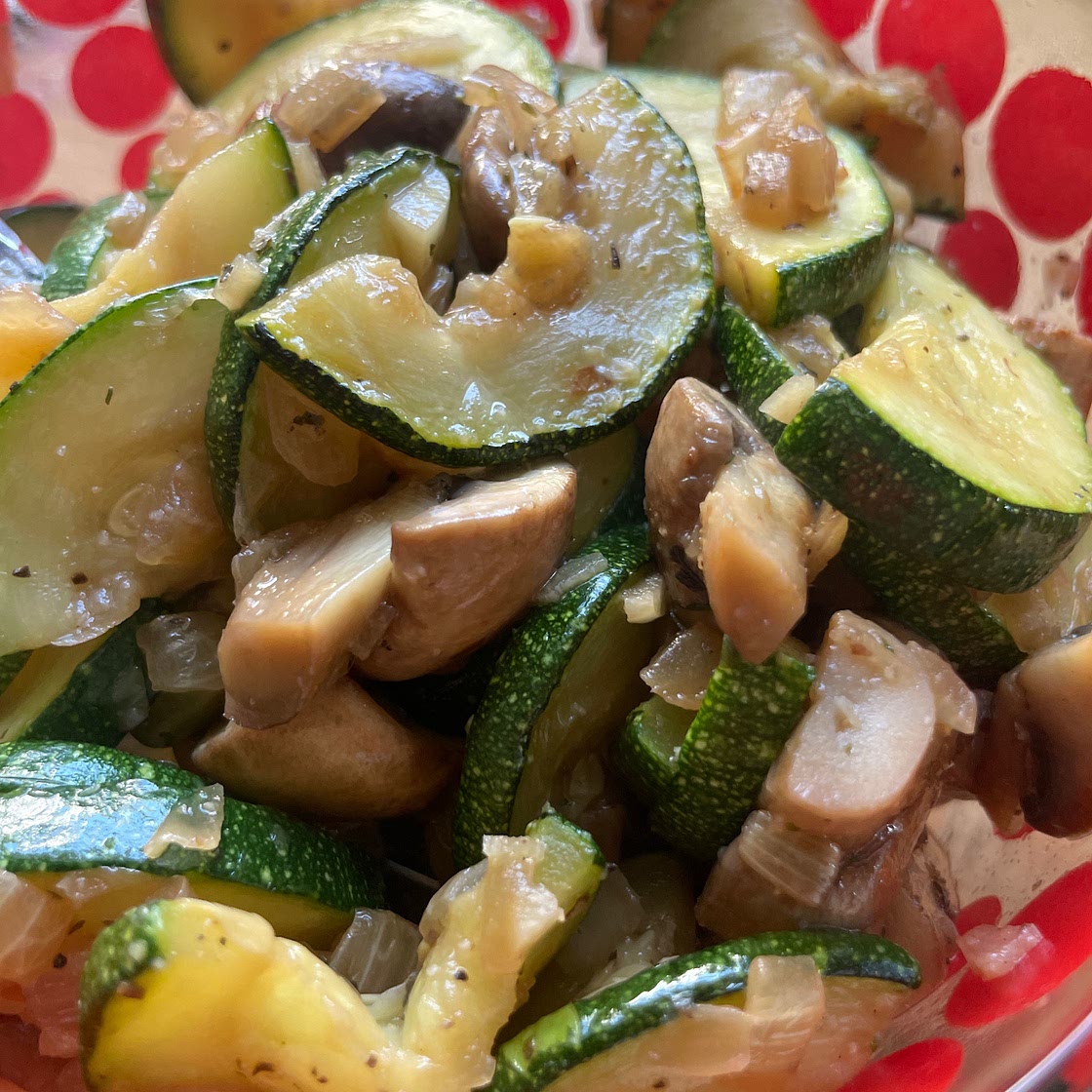 Skillet Zucchini and Mushrooms