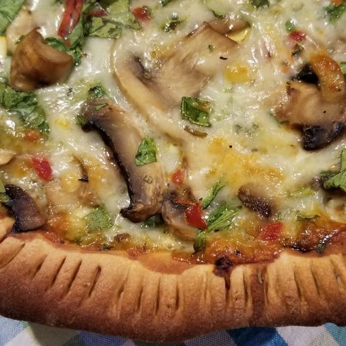 Mushroom-Spinach-Swiss Quiche