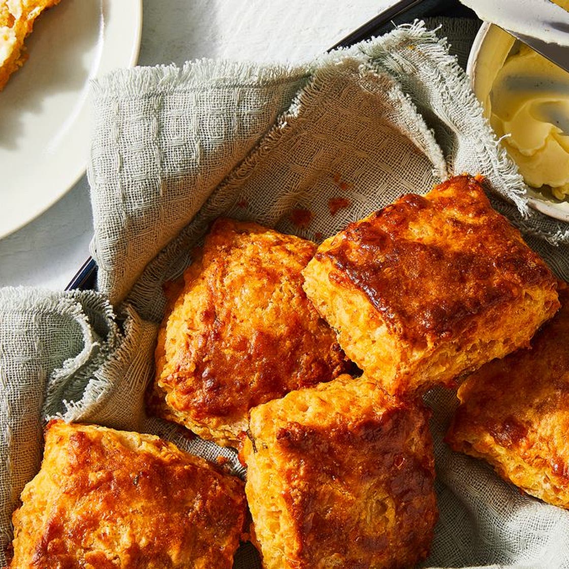 Kimchi Cheddar Biscuits