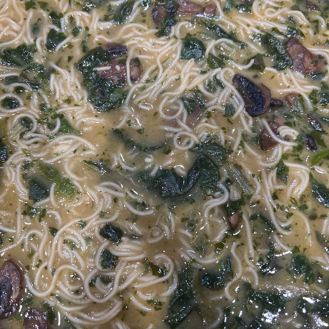 Vegan Creamy Mushroom Ramen