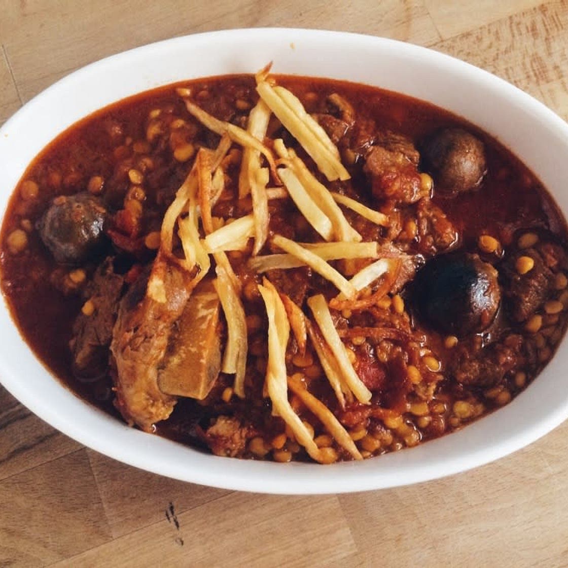 (Persische Küche) Khoresht-e Gheymeh