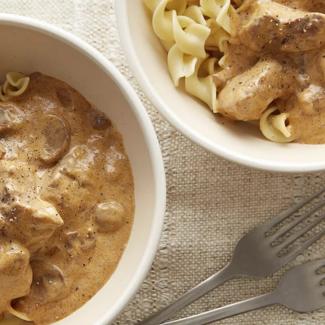 Slow-Cooker Beef Stroganoff (Cooking for 2)