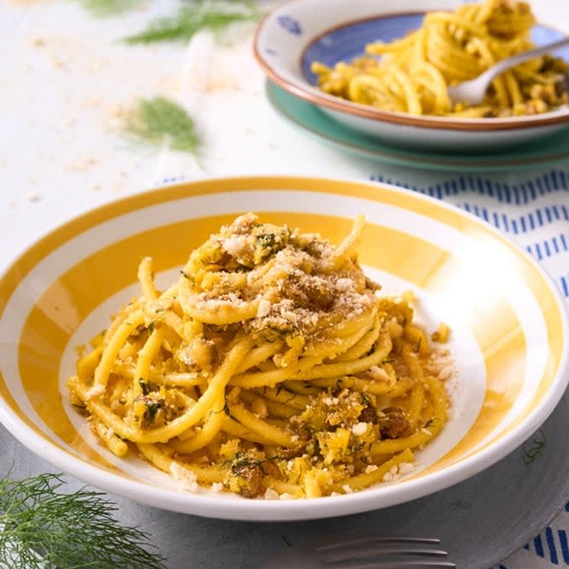 Pasta con le sarde (e pangrattato croccante)