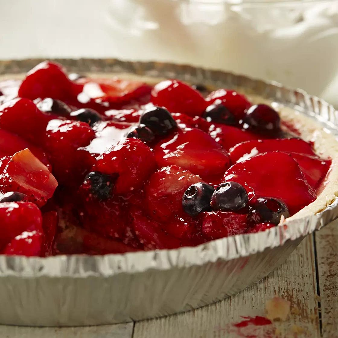 No-Bake Triple Berry Pie