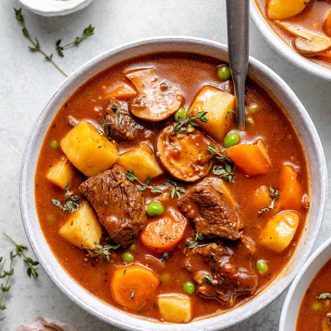 Healthy Beef Stew Recipe (Stove Top or Slow Cooker)