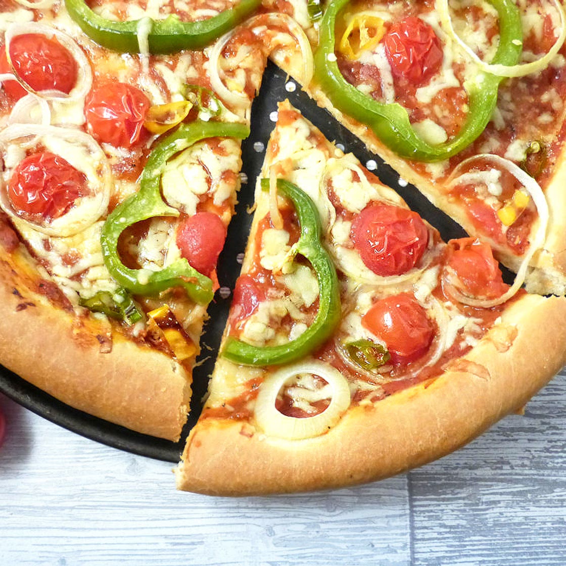 From Scratch Spelt Crust Pizza with Homemade Pizza Sauce