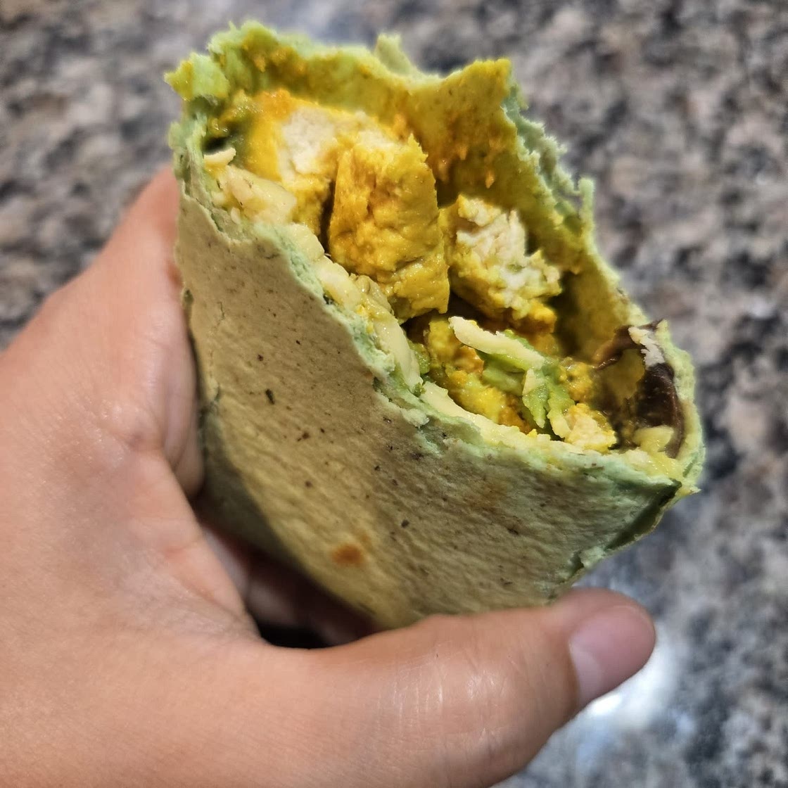 Vegan High-Protein Tofu Scramble Breakfast Burrito