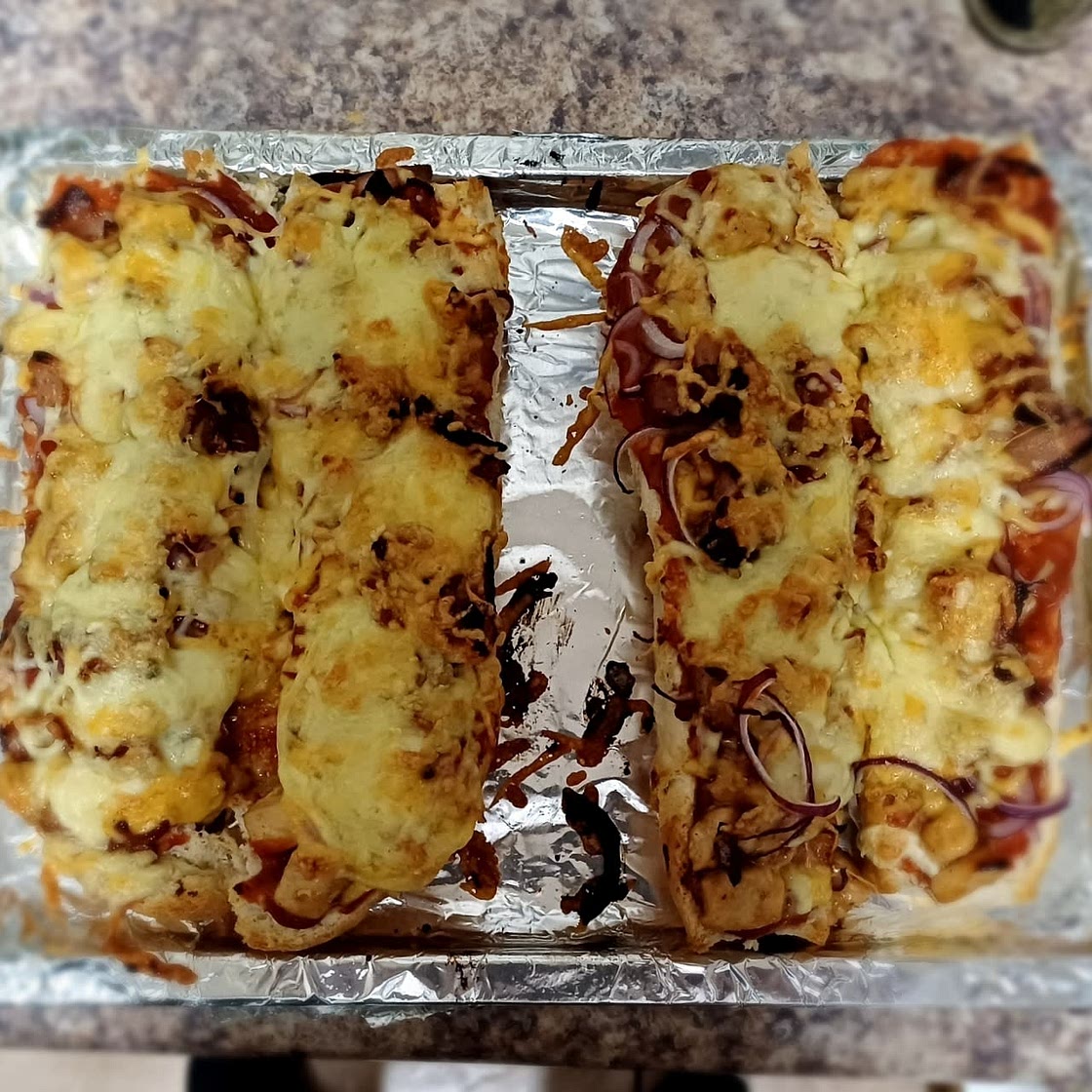 BBQ Chicken French Bread Pizza