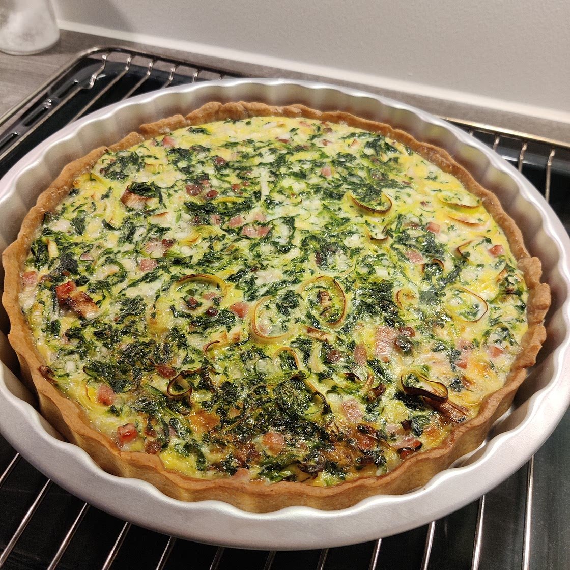 Tærtefyld: Porre & Spinat