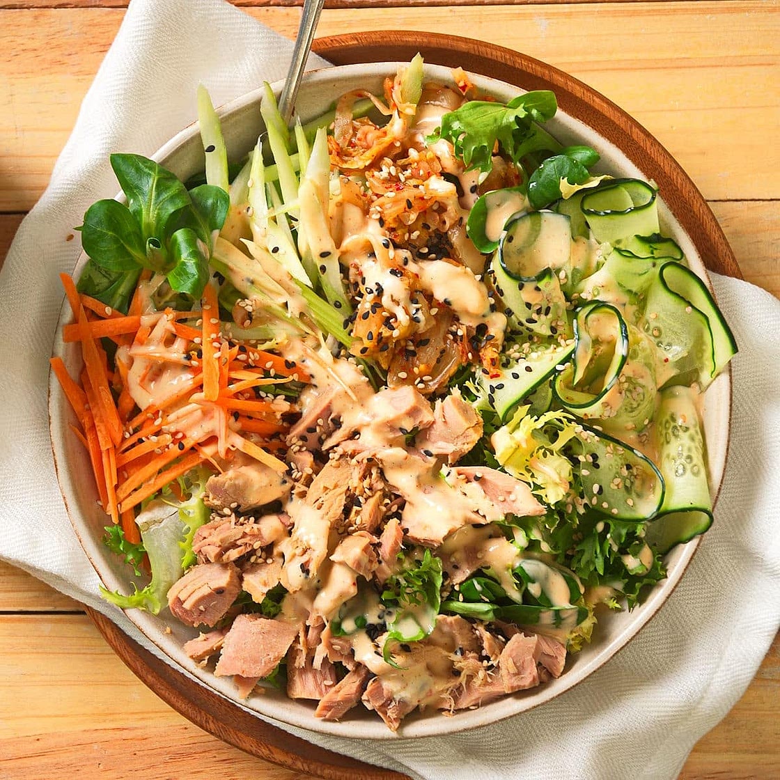 Seaside kimichi fusion salad