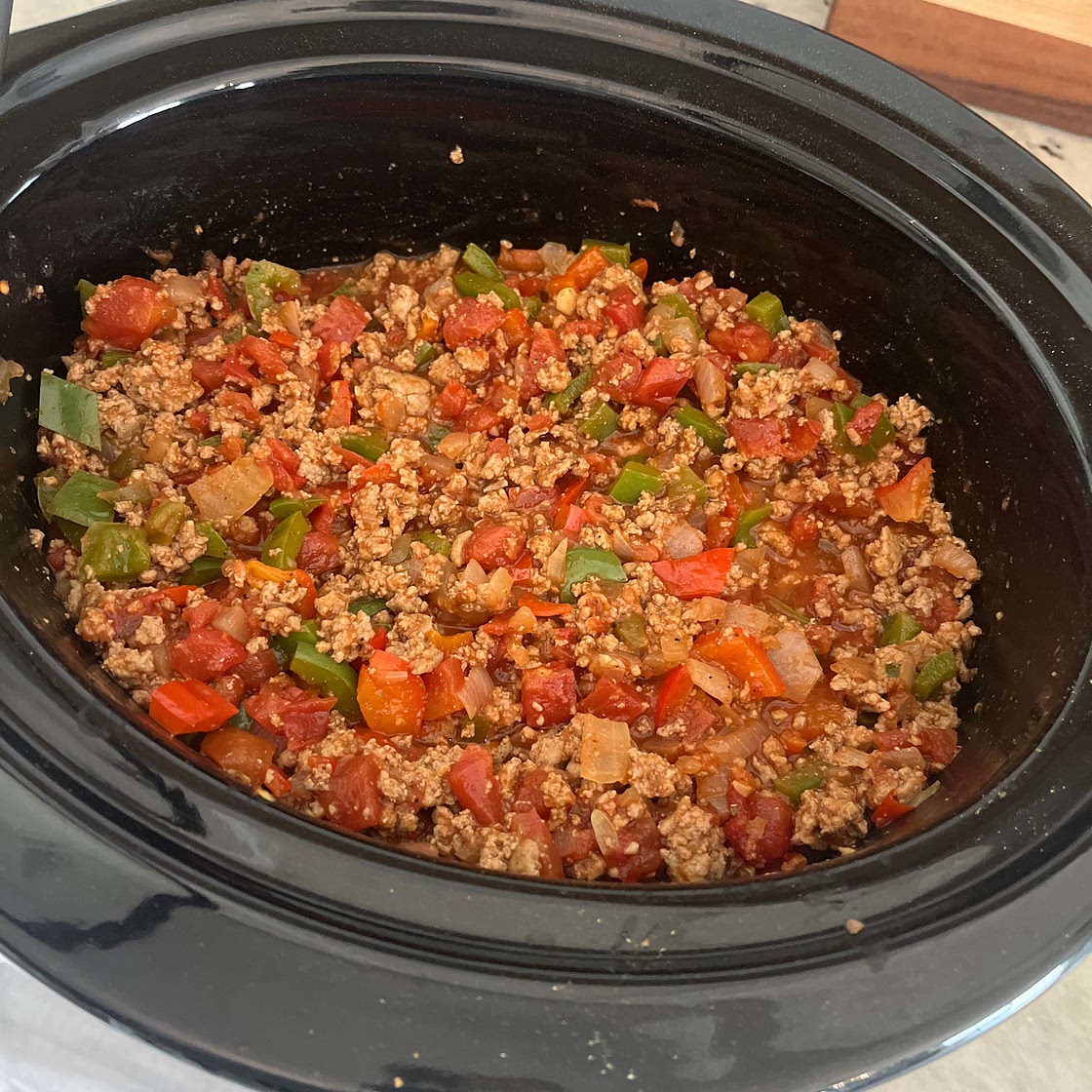 Hearty Crockpot Turkey Chili