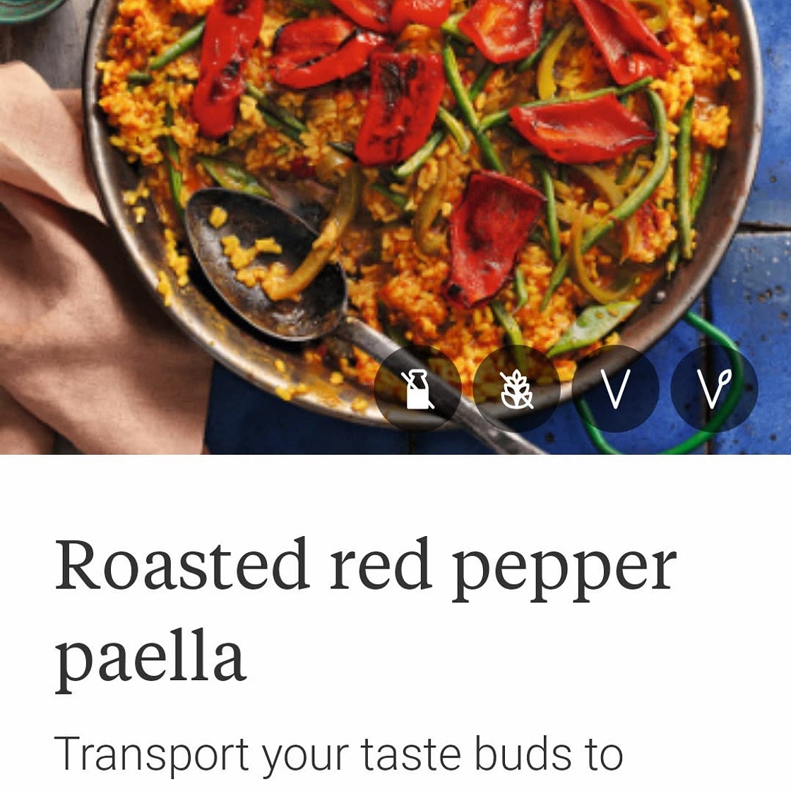 Roasted red Pepper paella