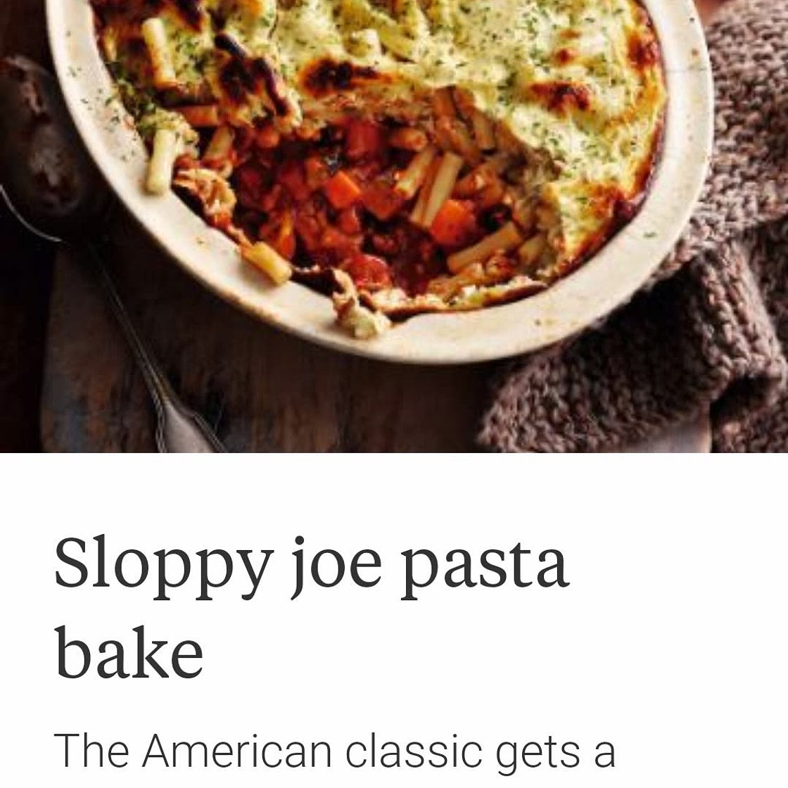 SW sloppy joe macaroni