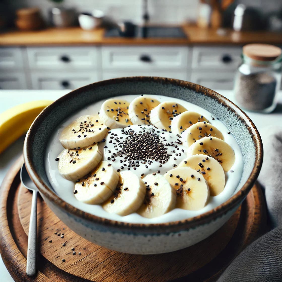 Quick Skyr-fruit breakfast bowl