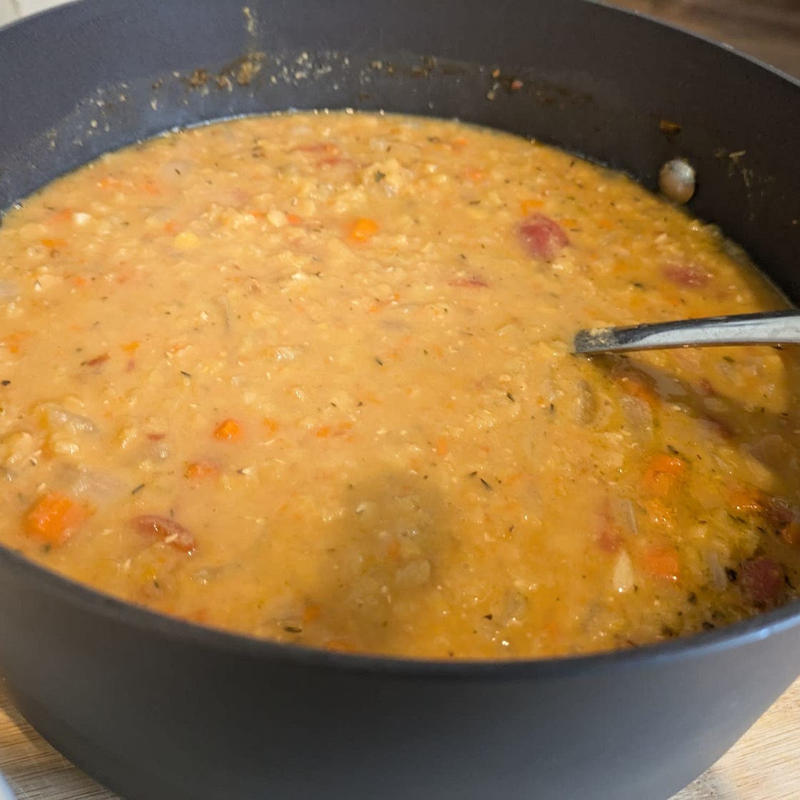 Easy Greek Red Lentil Soup Recipe