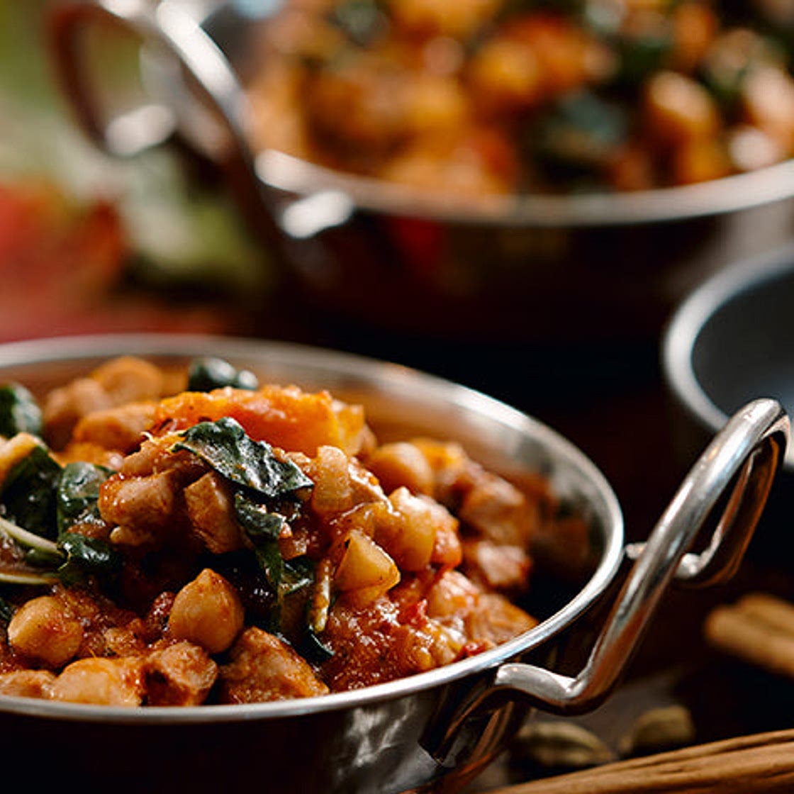 Joanna McMillan's Chicken & Chickpea Curry with Pumpkin & Spinac