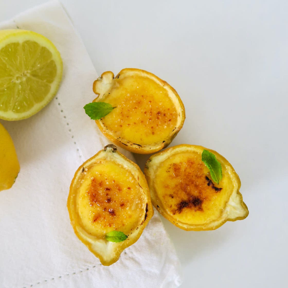 Crème brûlée au citron