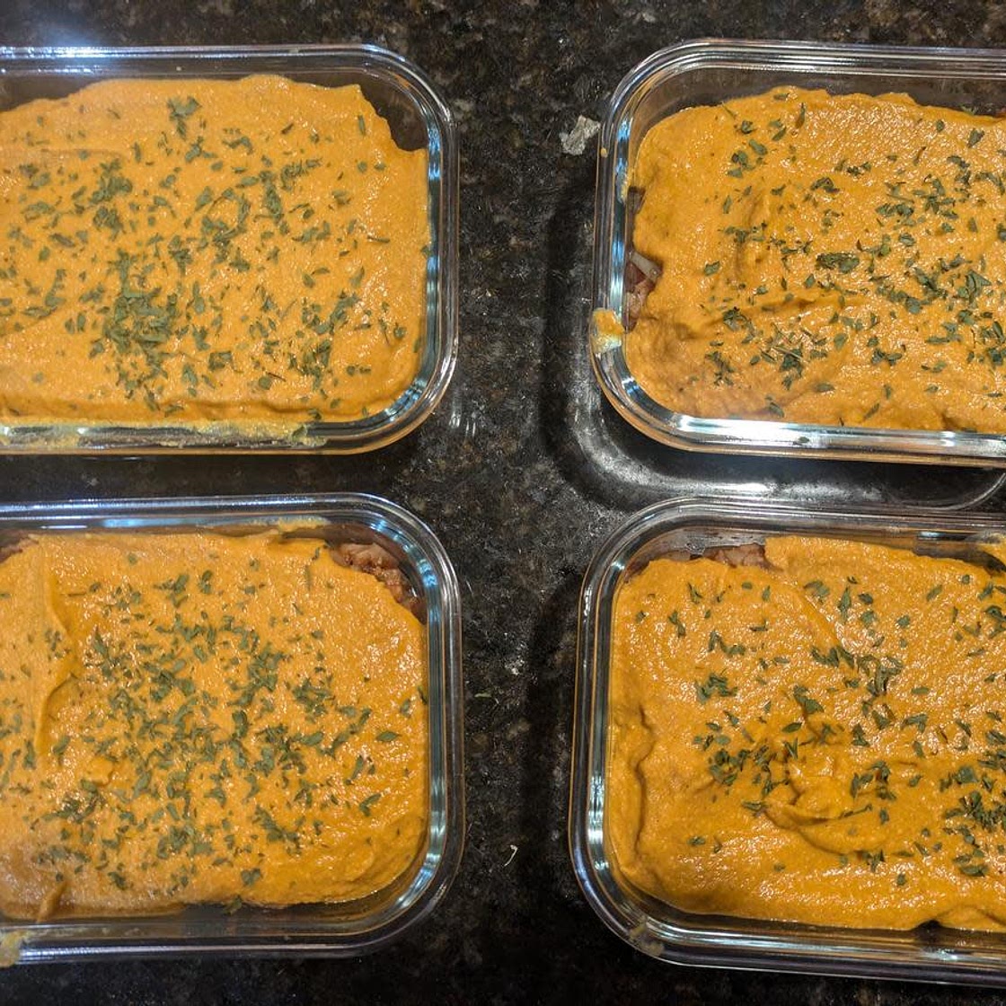 Cheesy Cauliflower Rice and Beans