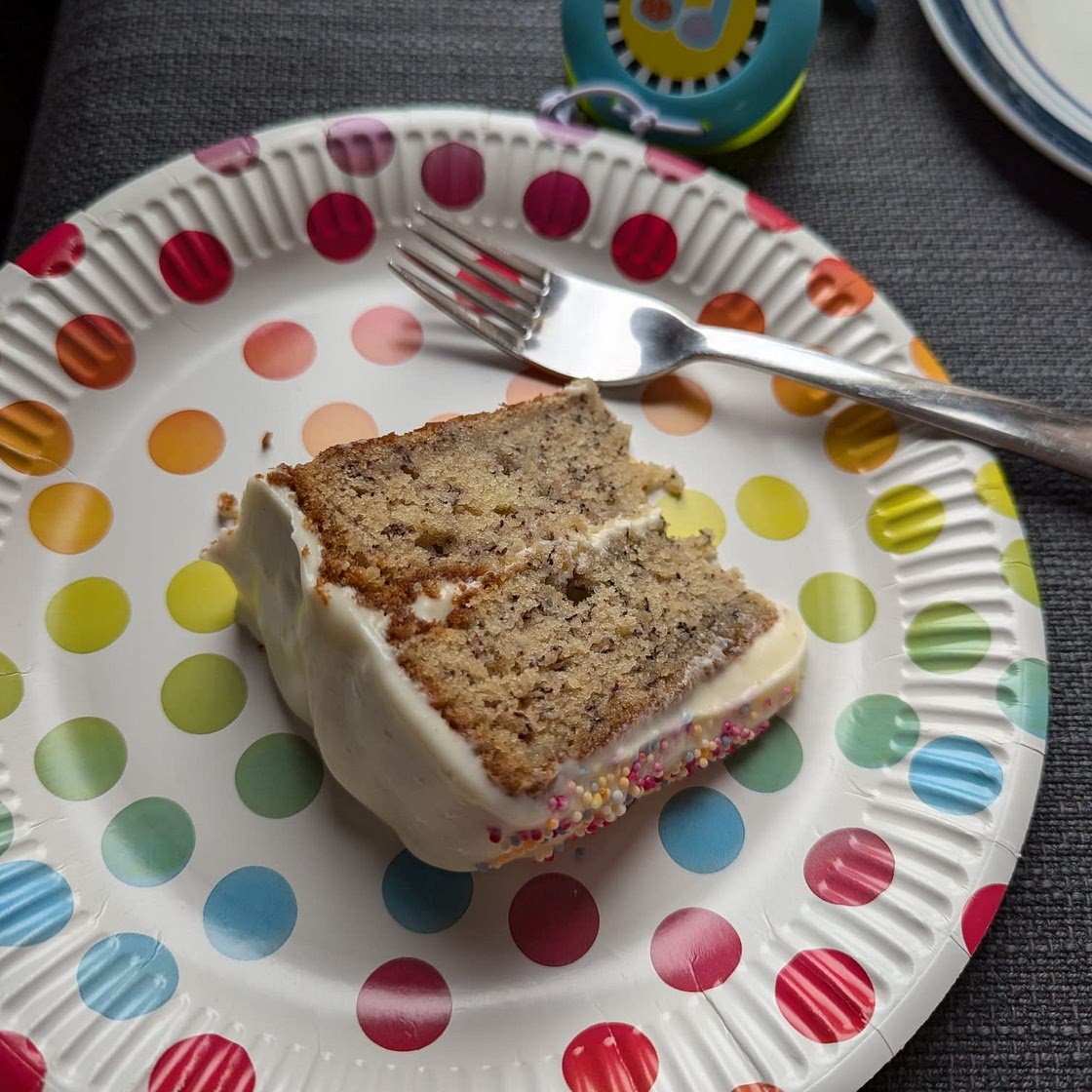 Banana Cake with Cream Cheese Frosting