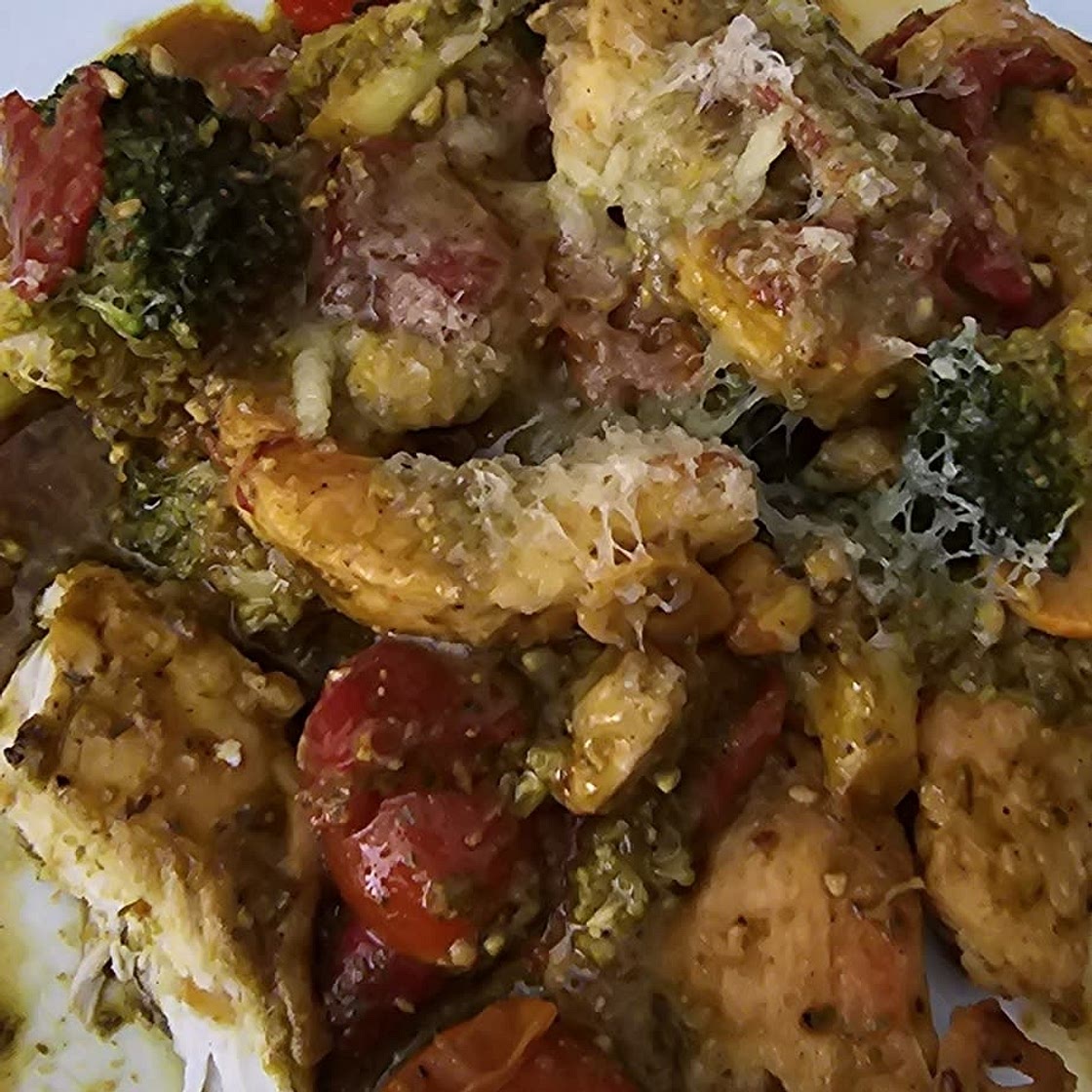 20-Minute Pesto Chicken & Broccoli [Keto, Low-carb, Sugar-free, Gluten-Free] - Chef Michael