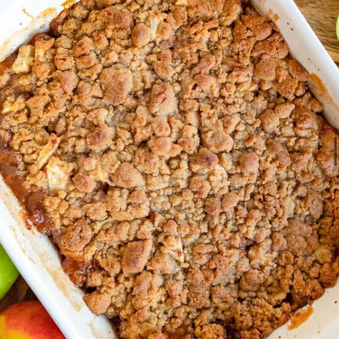 British apple crumble 