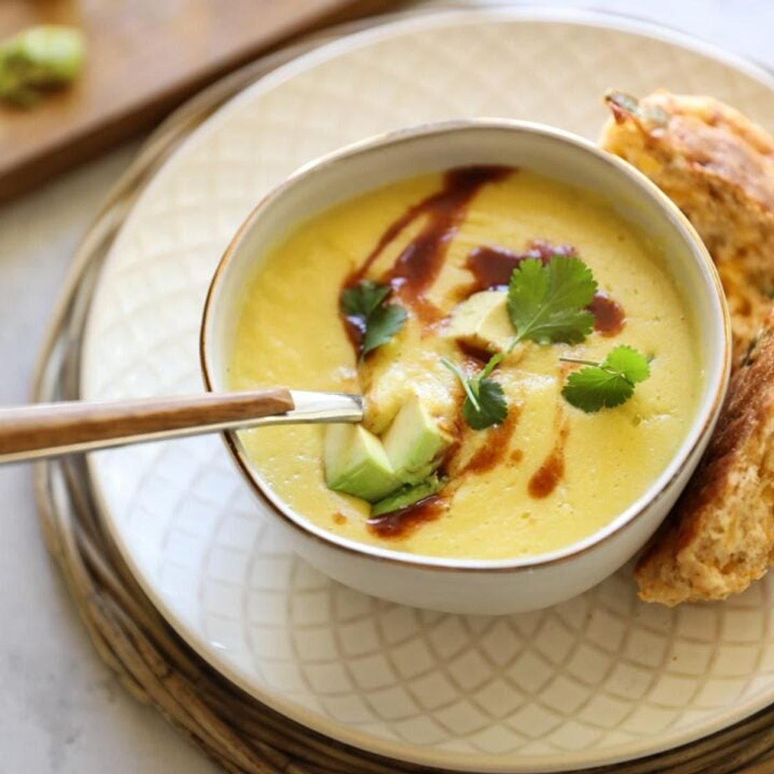 Creamy Corn Soup (No Cream!)