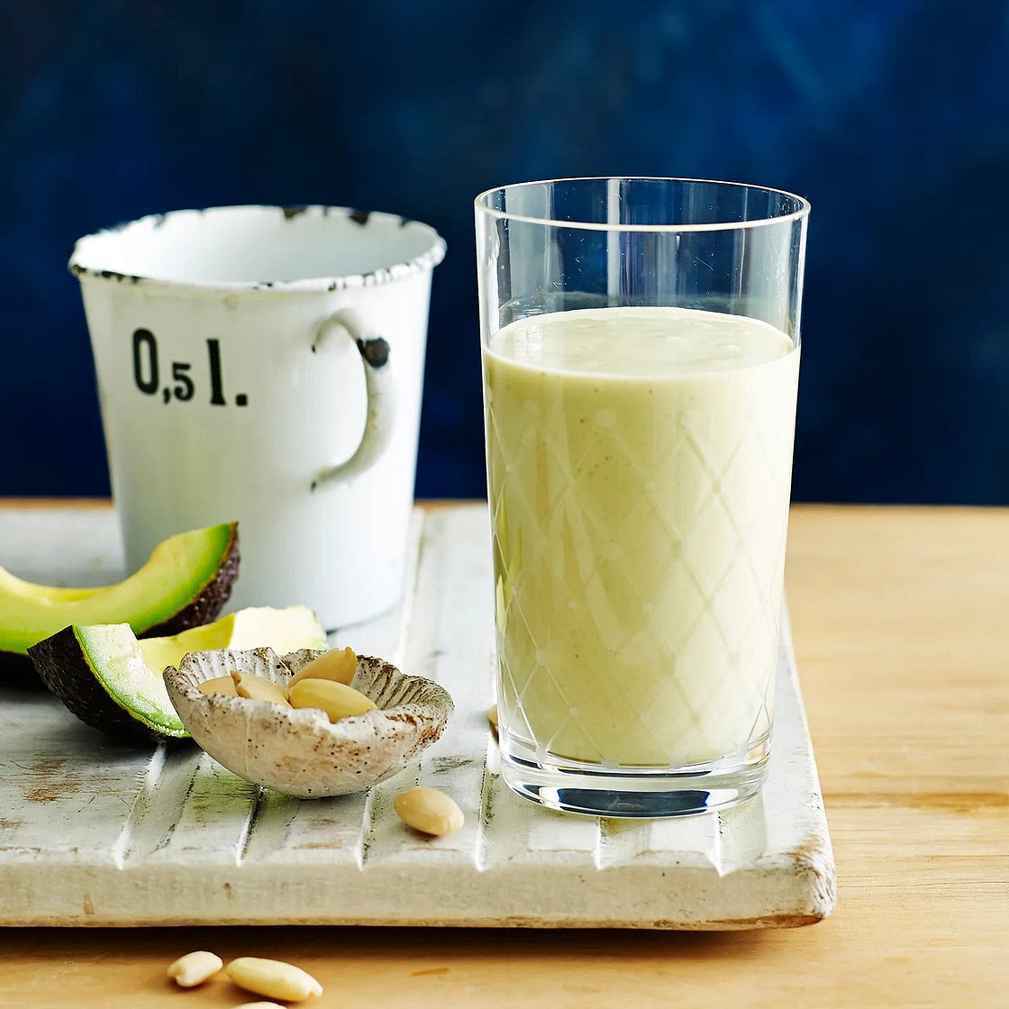 Almond and avocado protein smoothie