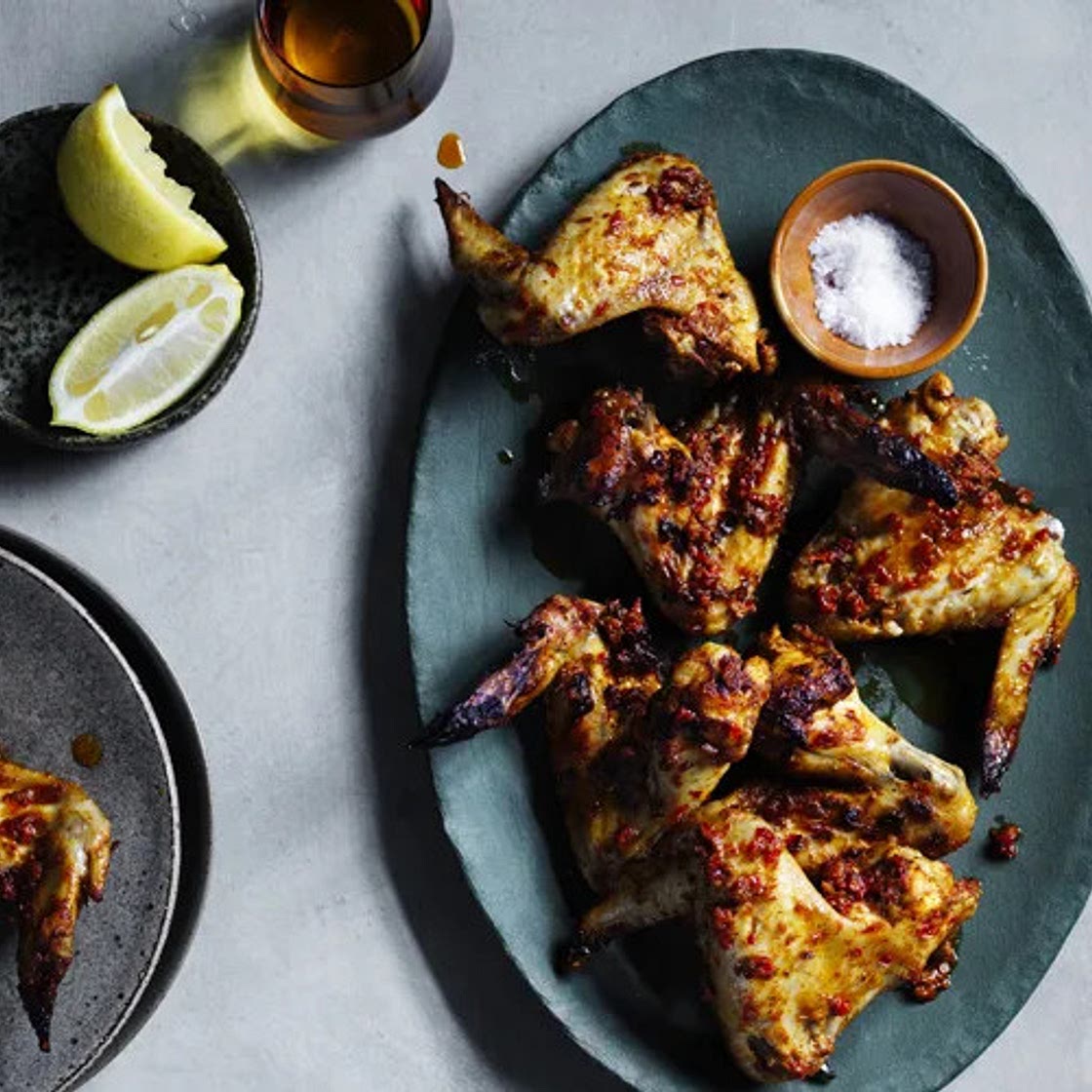 Chicken wings with adjika