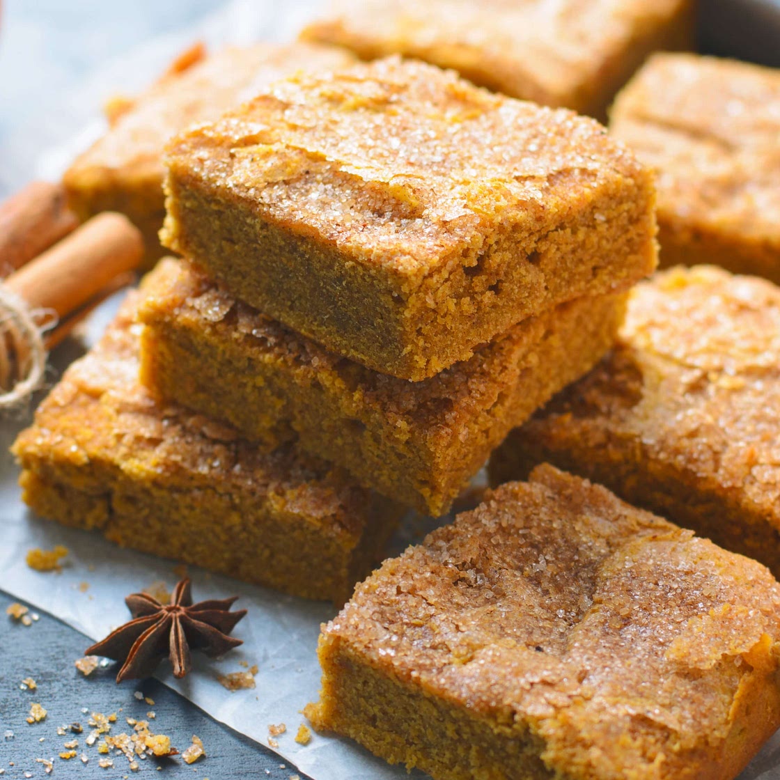 Chickpea Pumpkin Blondies