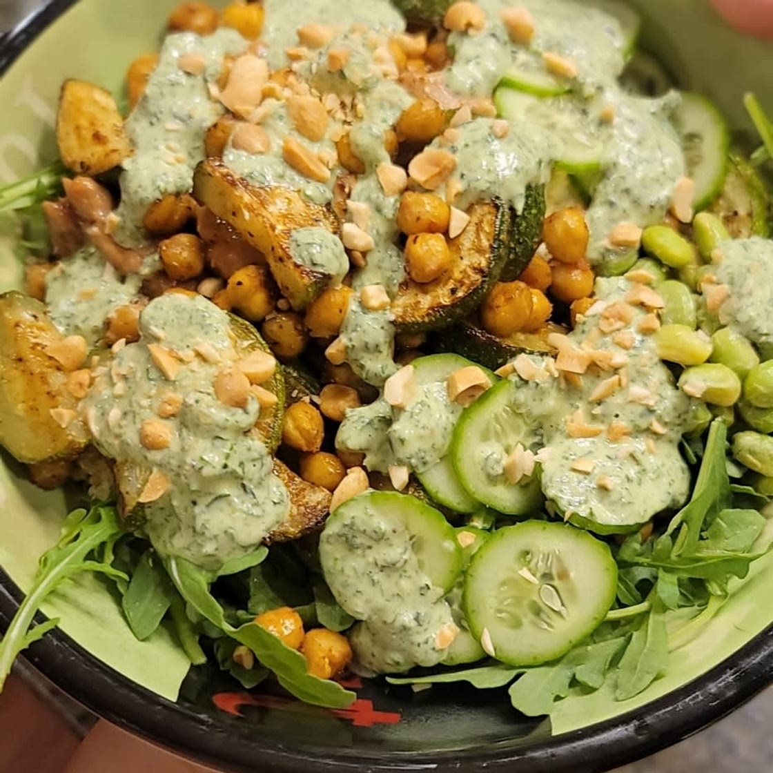 Green Goddess Chickpea Power Bowl