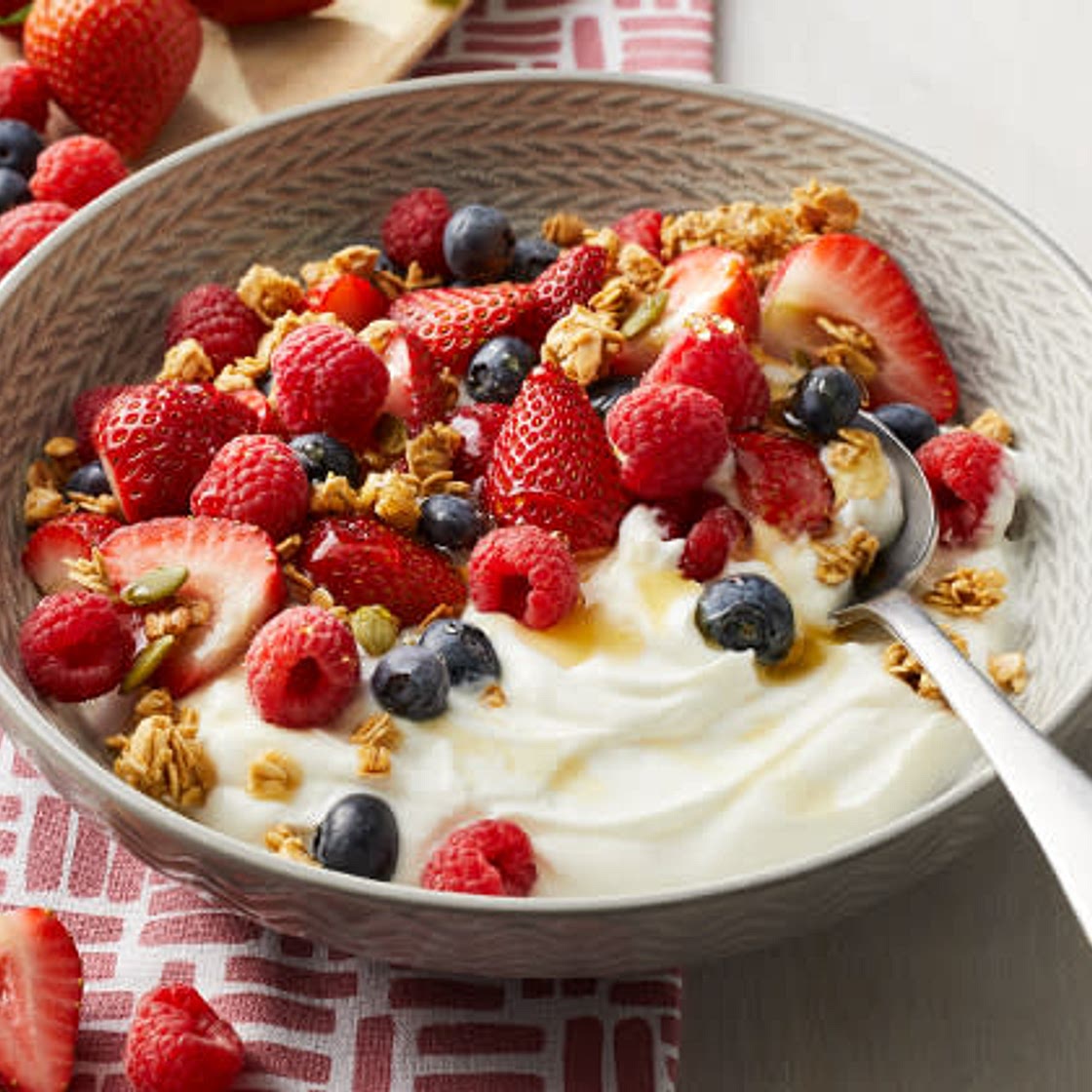 Greek Yoghurt Fruit Bowl