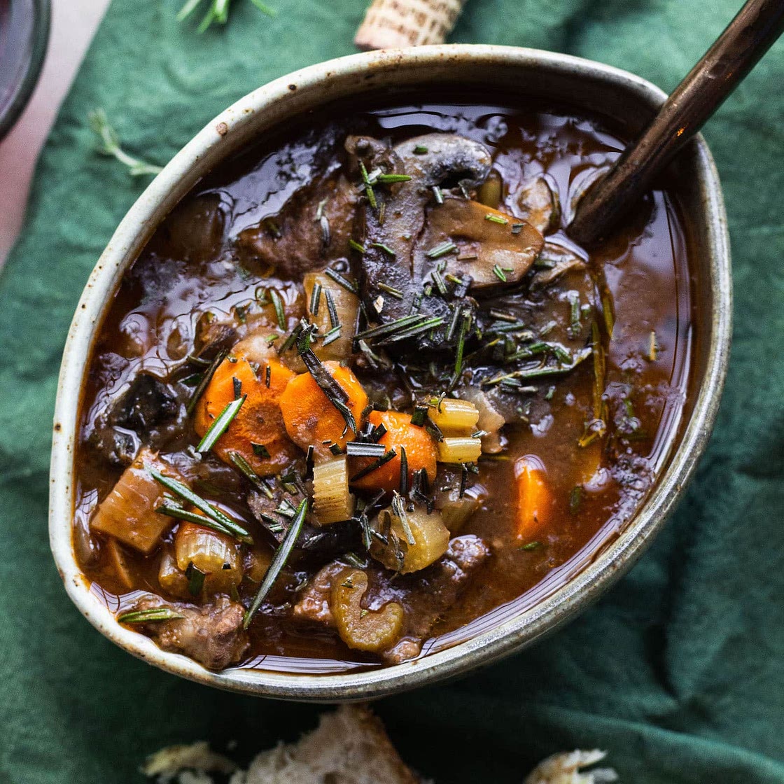 Savory Rosemary and Nutmeg Beef Stew