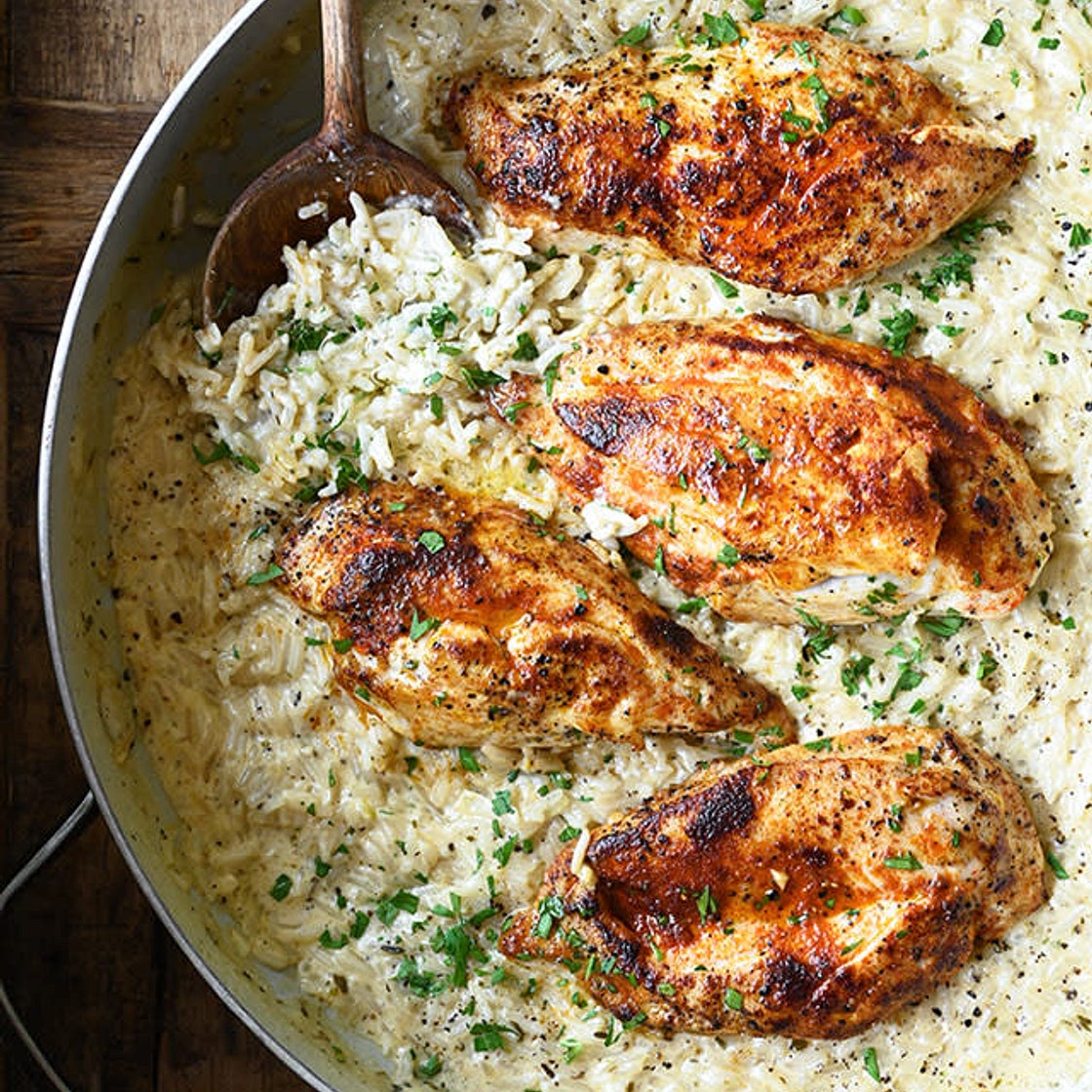 one pot - creamiest chicken (P: 42g)