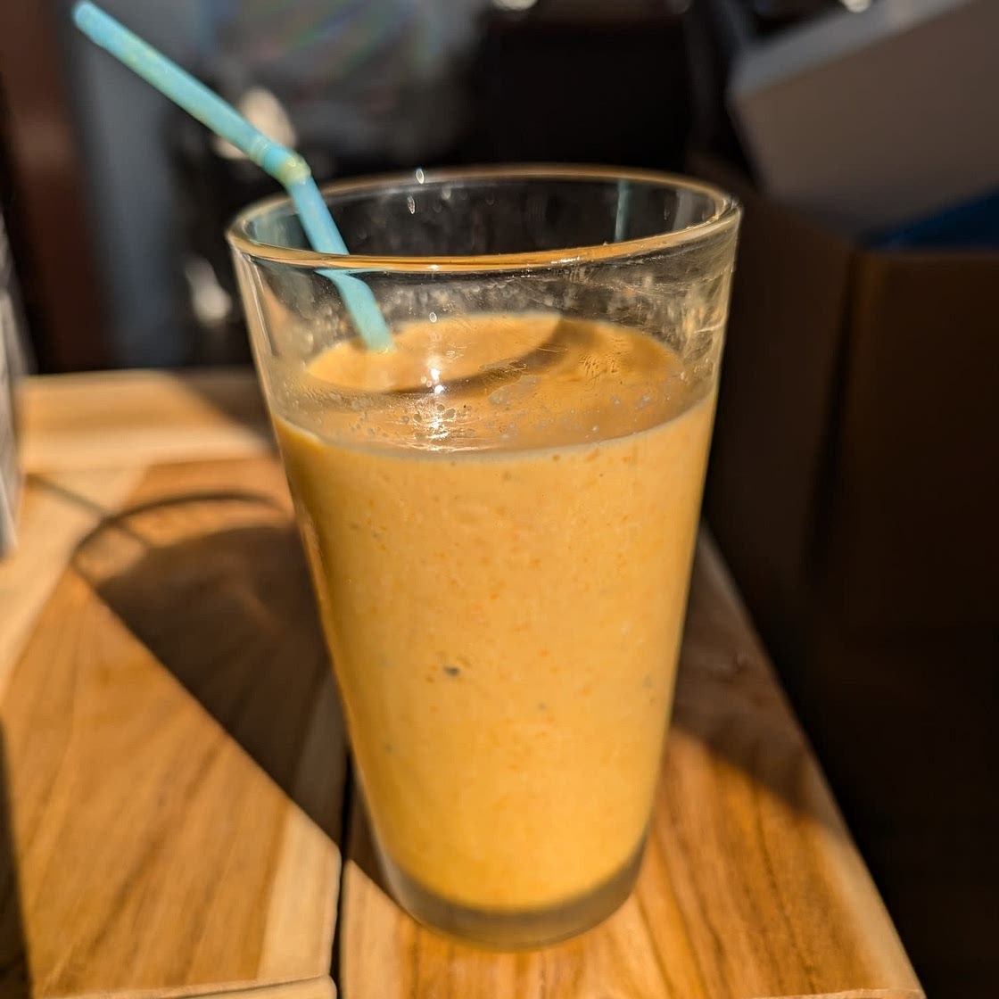 Turmeric Mango Carrot Smoothie (Vegan, Gluten-Free)