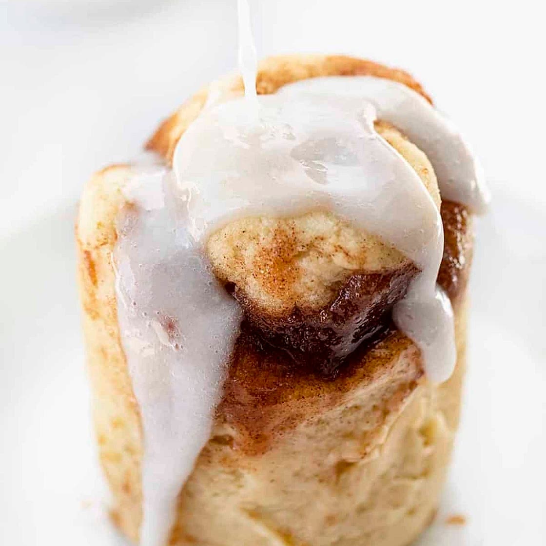 Cinnamon roll in a mug