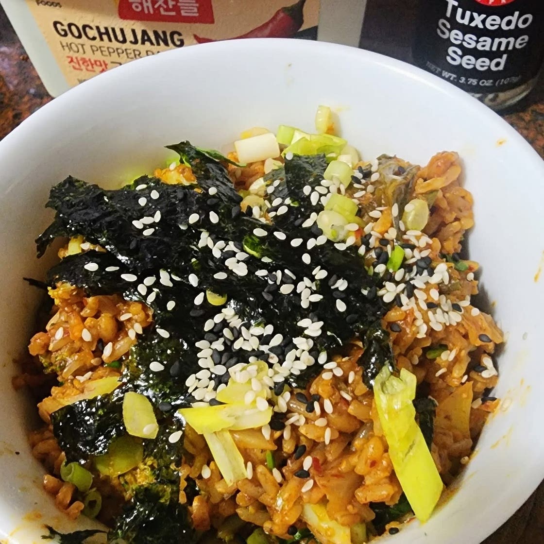 Kimchi fried rice (Kimchi-bokkeumbap)