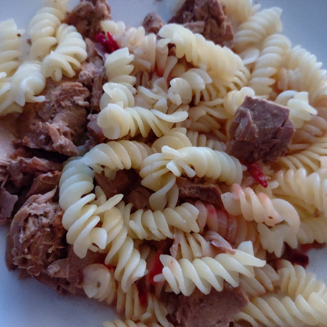 Slow Cooker Old Bay Tuna Over Pasta
