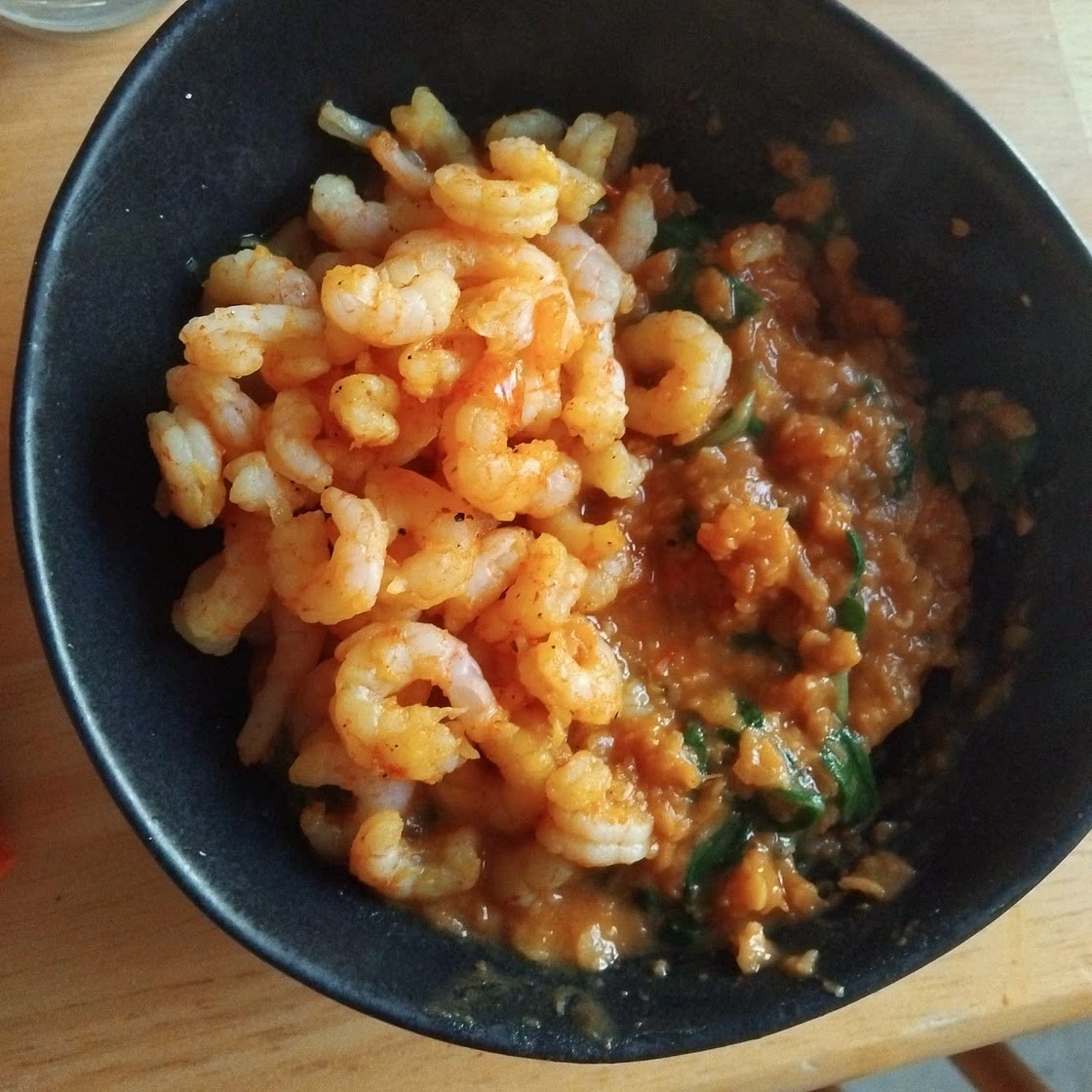 Indian Shrimp and Lentils