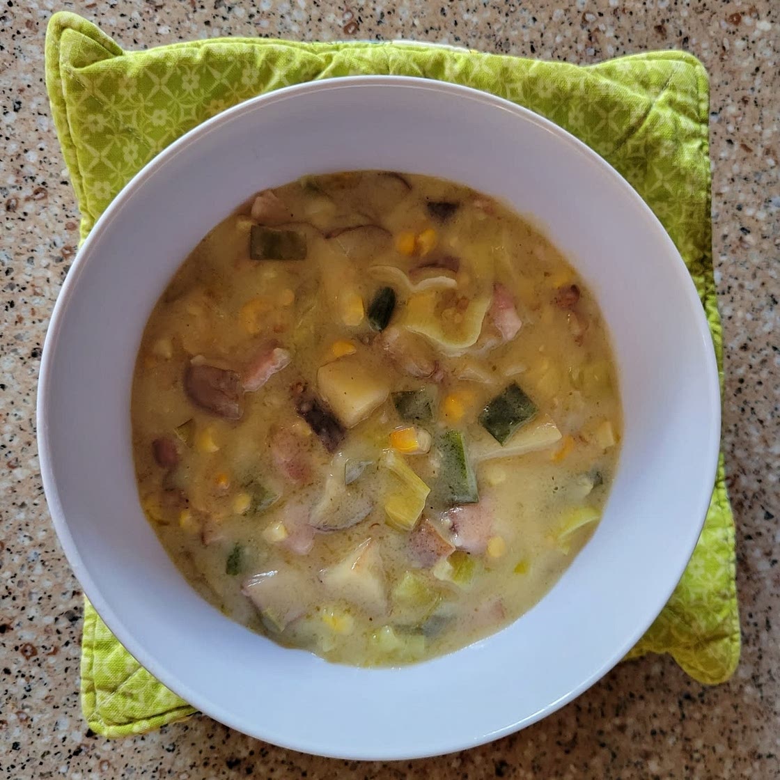 Roasted Corn and Potato Chowder