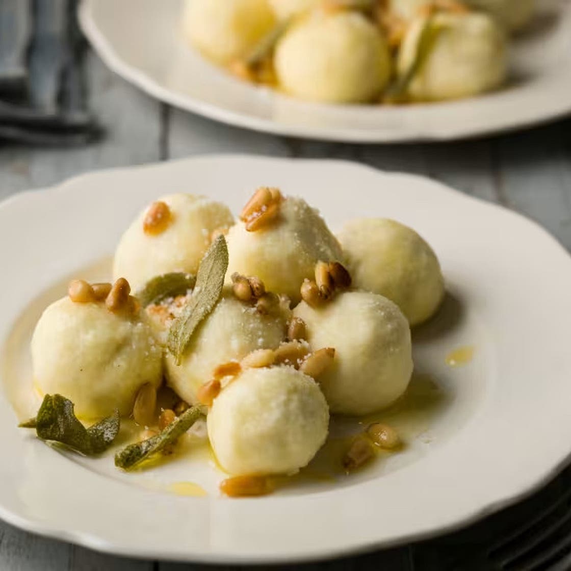 Gnudi di ricotta