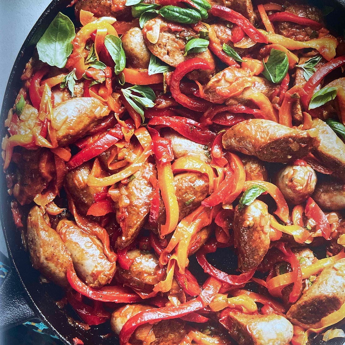 Sausage and peperonata 