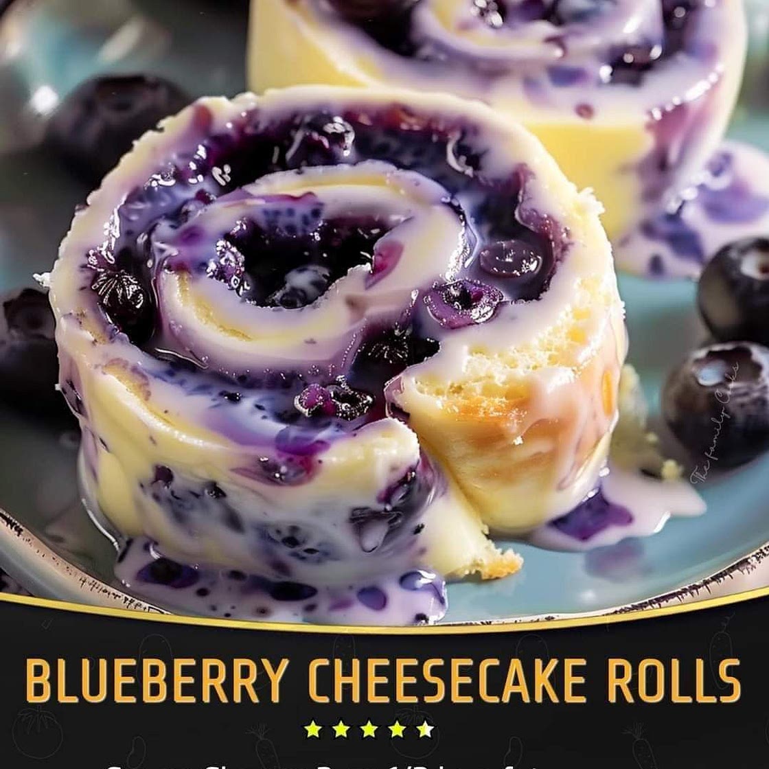 Blueberry Cheesecake Rolls