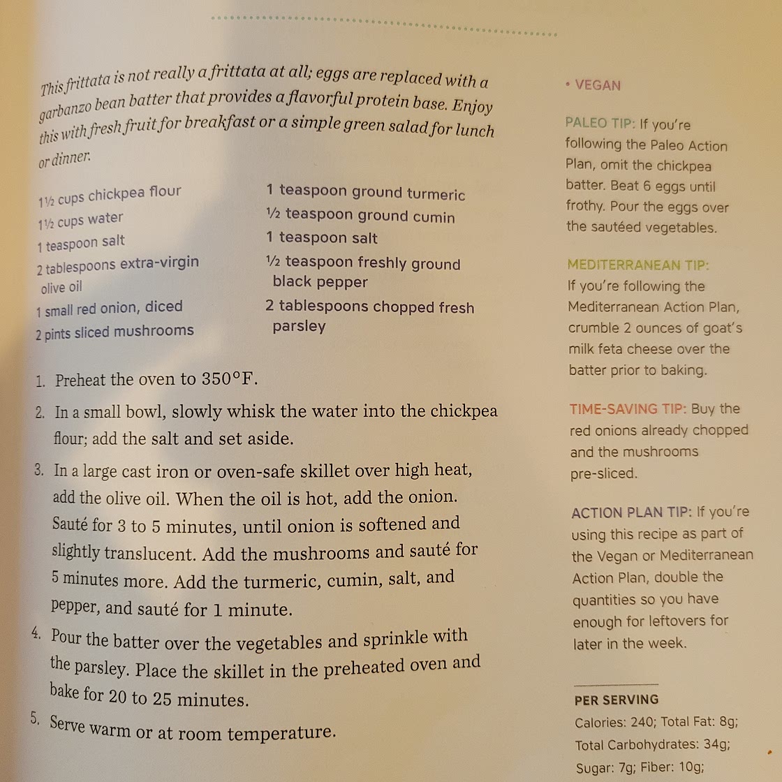 Mushroom "Frittata"