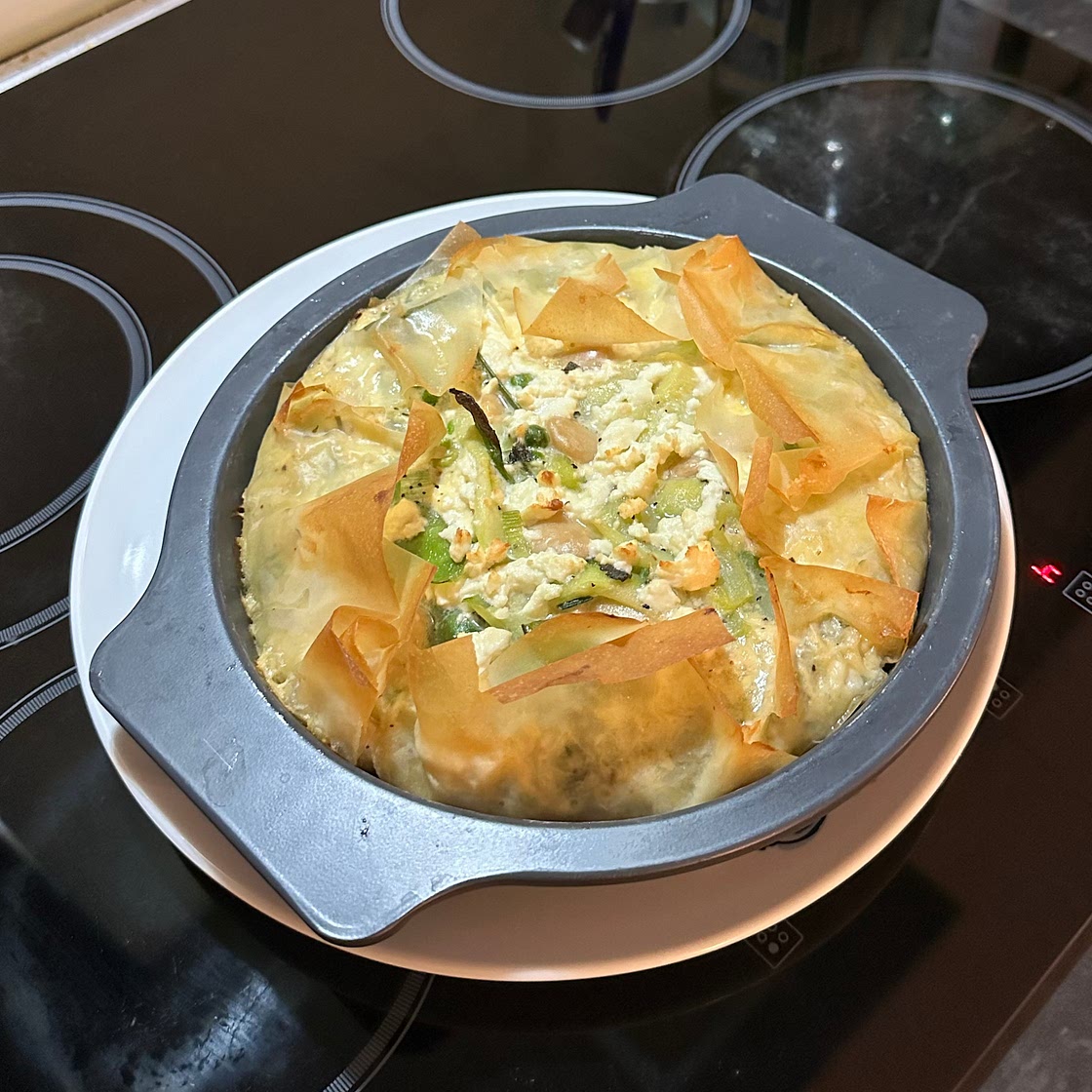 Filo tart with Feta