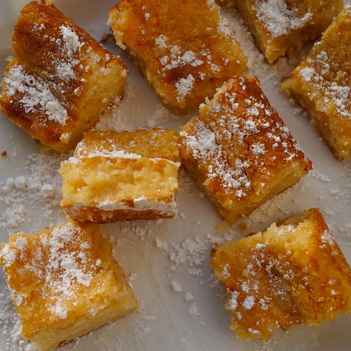 3 Ingredient Lemon Cake Bars with Angel Food Cake Mix