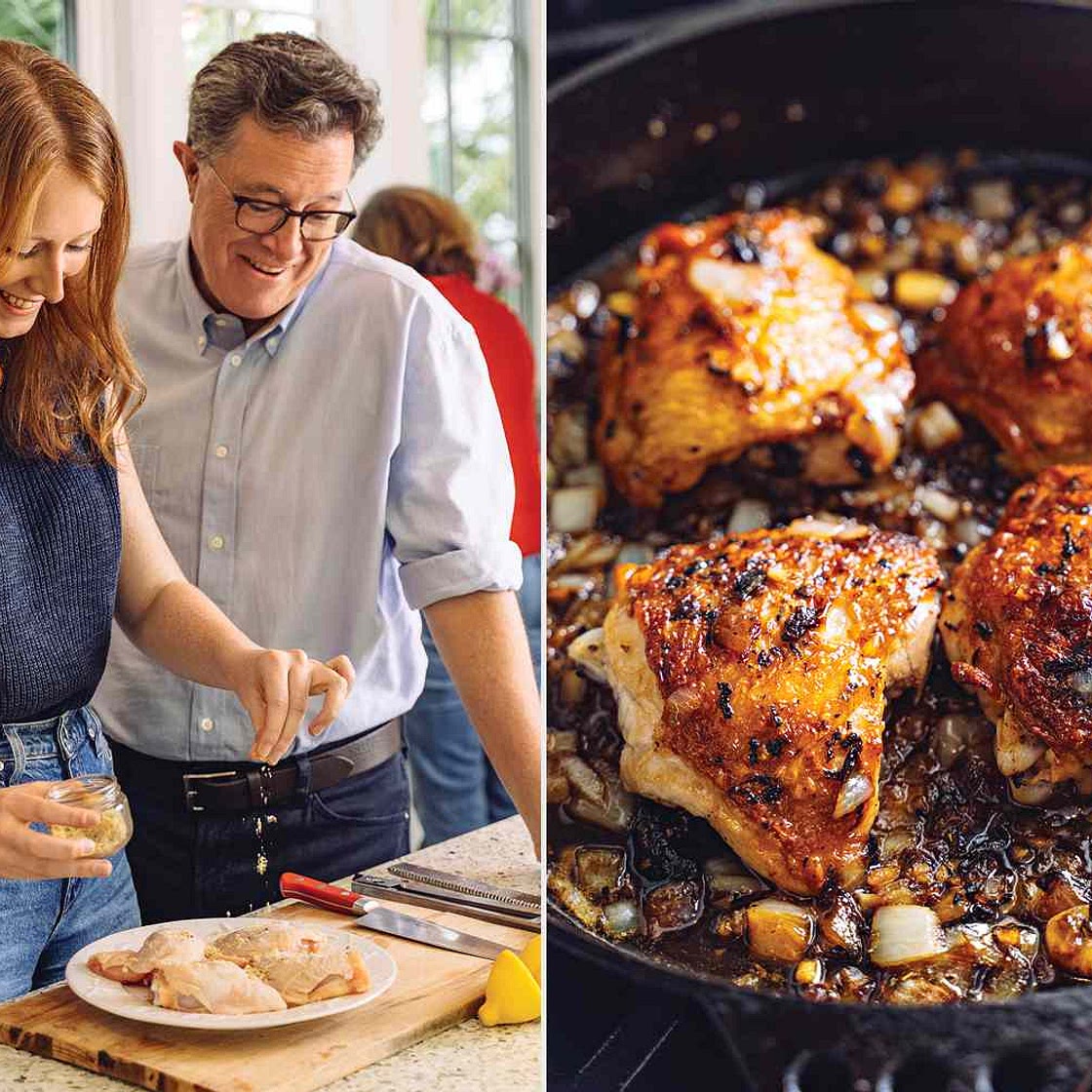 Spicy Honey-Lemon Chicken Thighs