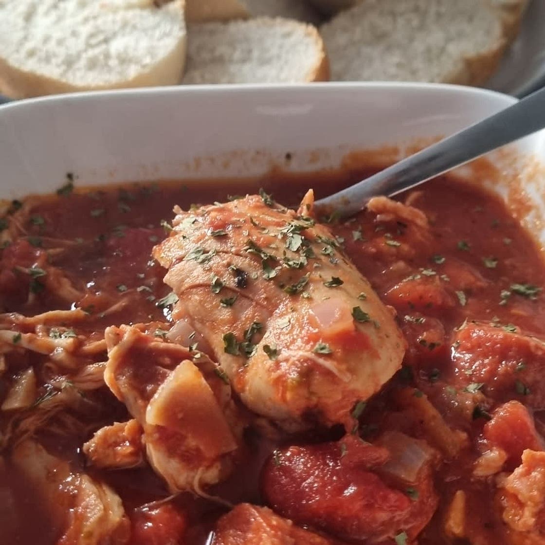 Slow Cooker Chicken and Chorizo Stew